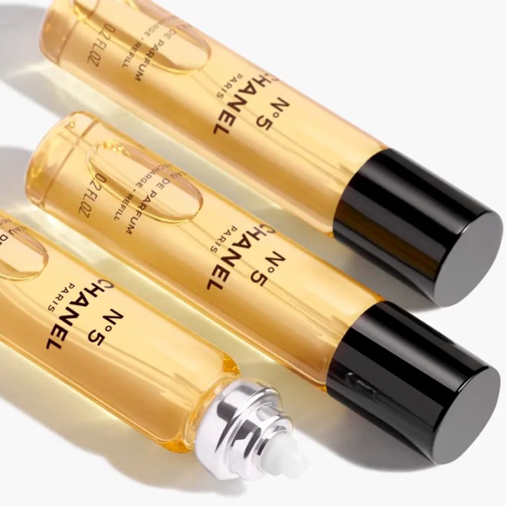 Nº5 Eau de Parfum Twist and Spray Recharge - 3x20ml