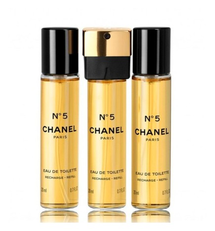 Chanel Nº5 Eau de Toilette Twist and Spray Recharge - 3x20ml