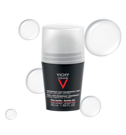 VICHY HOMME deodorant bille peaux sensibles 50 ml