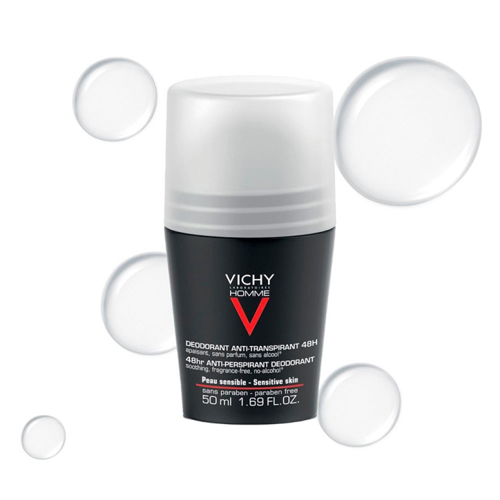 VICHY HOMME deodorant bille peaux sensibles 50 ml