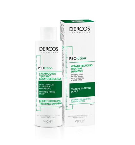 DERCOS psolution shampooing traitant kerato 200 ml