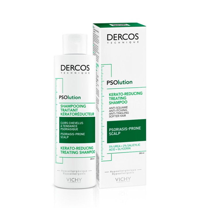 DERCOS psolution shampooing traitant kerato 200 ml