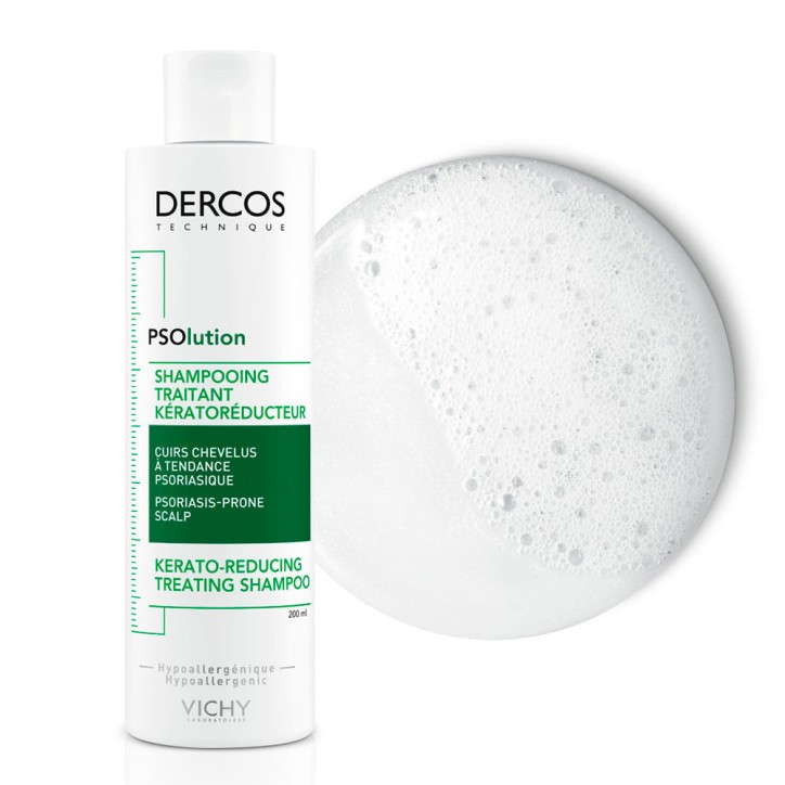 DERCOS psolution shampooing traitant kerato 200 ml
