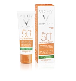 CAPITAL SOLEIL matifiant 3-en-1 SPF50+ 50 ml