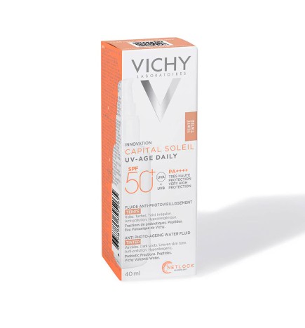CAPITAL SOLEIL uv-age daily water fluid con color SPF50+ 40 ml
