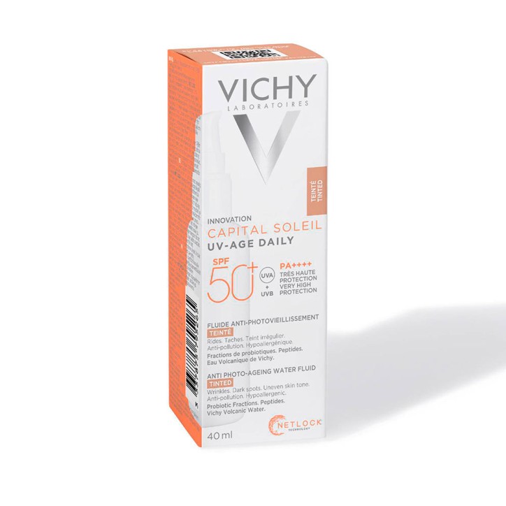 CAPITAL SOLEIL uv-age daily water fluid con color SPF50+ 40 ml