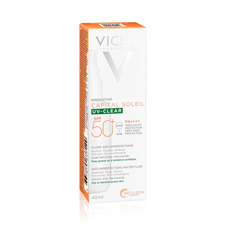 CAPITAL SOLEIL UV CLEAR fluide anti-imperfections SPF50+ 40 ml