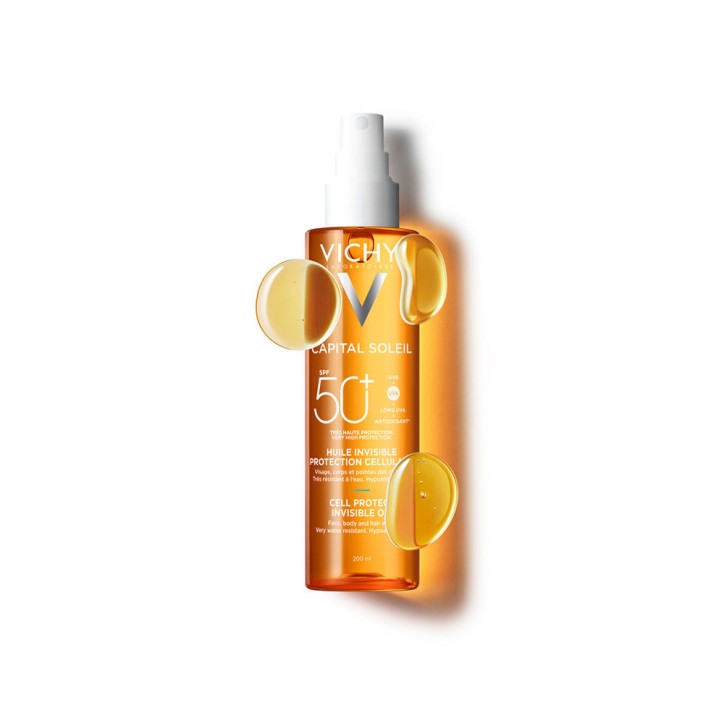 CAPITAL SOLEIL spray aceite invisible cell protect SPF50 200 ml