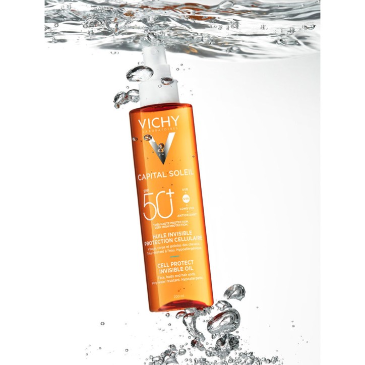 CAPITAL SOLEIL spray aceite invisible cell protect SPF50 200 ml