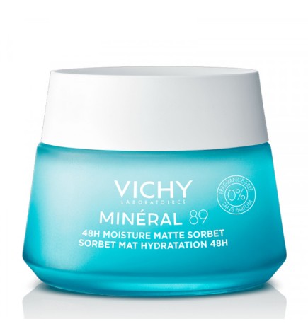 Vichy MINÉRAL 89 48H moisturizing matte sorbet gel with hyaluronic acid - 50ml