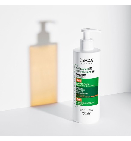 DERCOS TECHNIQUE 2 in 1 anti-dandruff shampoo and conditioner - 400ml
