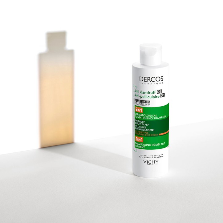 DERCOS TECHNIQUE 2 in 1 anti-dandruff shampoo and conditioner  - 200ml