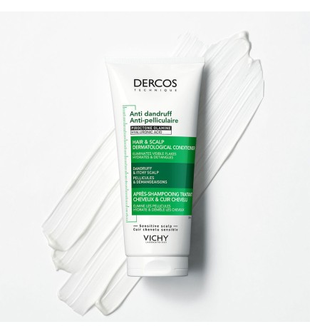 DERCOS Moisturizing Anti-Dandruff Conditioner for Sensitive Scalps - 200ml