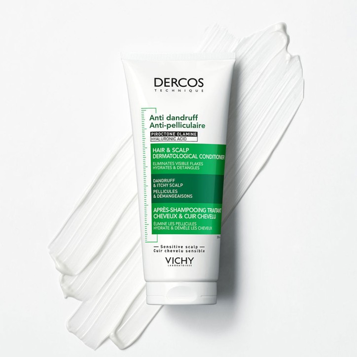 DERCOS Moisturizing Anti-Dandruff Conditioner for Sensitive Scalps - 200ml