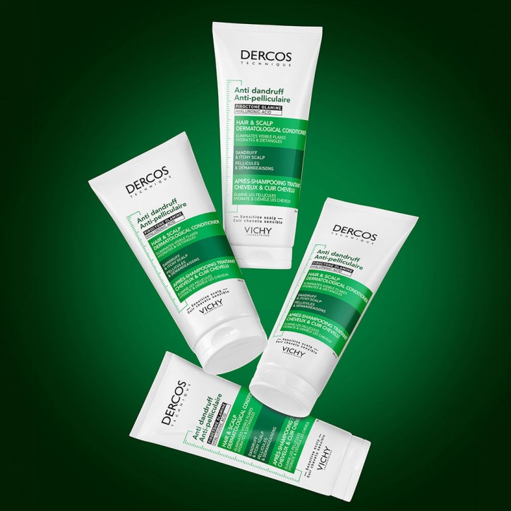 DERCOS Moisturizing Anti-Dandruff Conditioner for Sensitive Scalps - 200ml