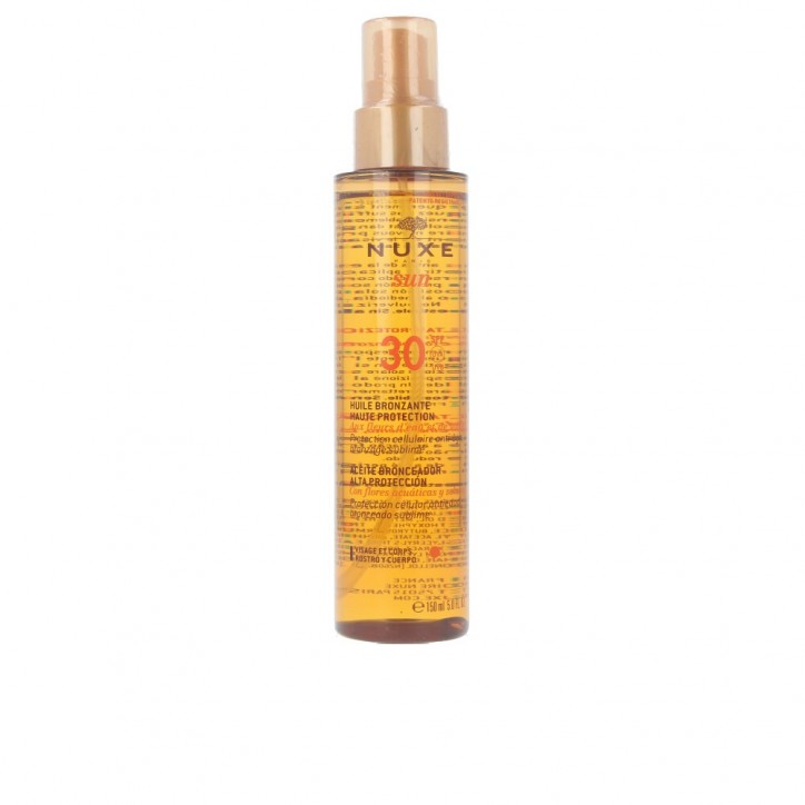 NUXE SUN huile bronzante haute protection SPF30 spray 150 ml