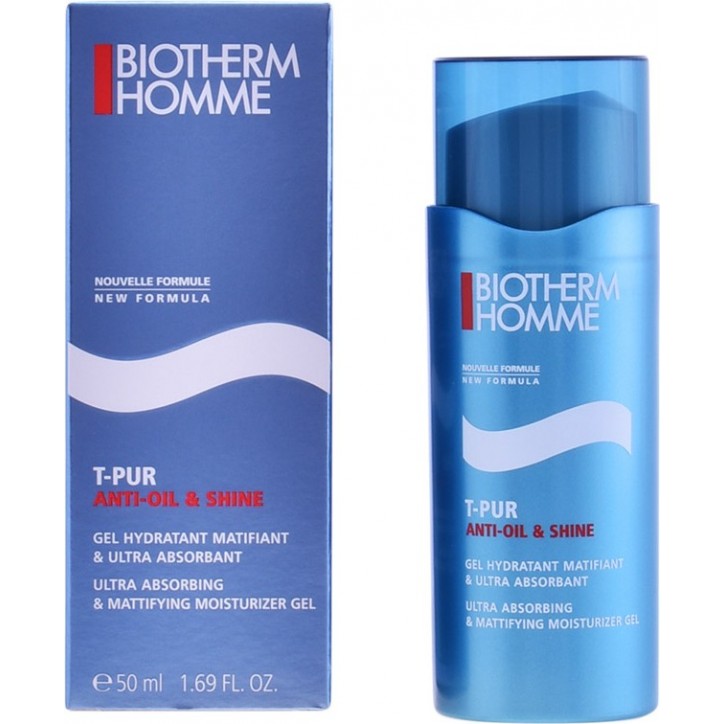 HOMME T-PUR anti-oil & shine gel hydratant matifiant 50 ml